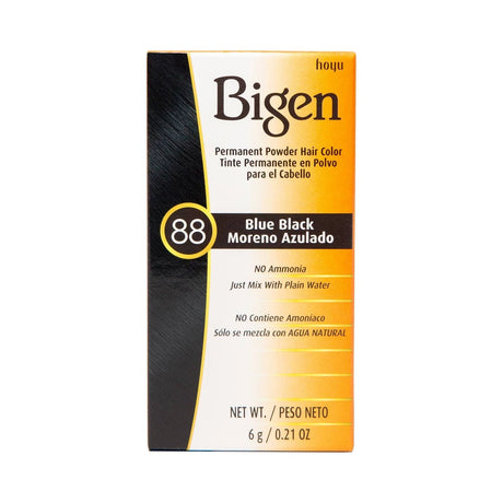 Bigen Permanent Powder Hair Color 88 Blue Black 0.21 Oz (Pack of 36)