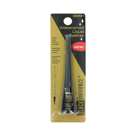Black Radiance Waterproof Liquid Eyeliner Black Velvet (Pack of 48)