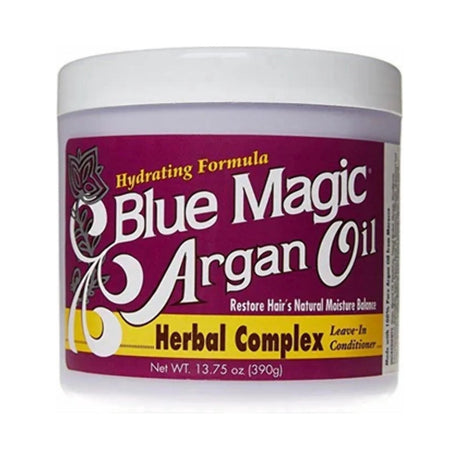 Blue Magic Argan Oil Herbal Complex Leave-In Conditioner 13.75 Oz (Pack of 12)
