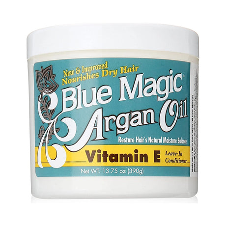 Blue Magic Argan Oil & Vitamin-E Leave-In Conditioner 13.75 Oz (Pack of 12)