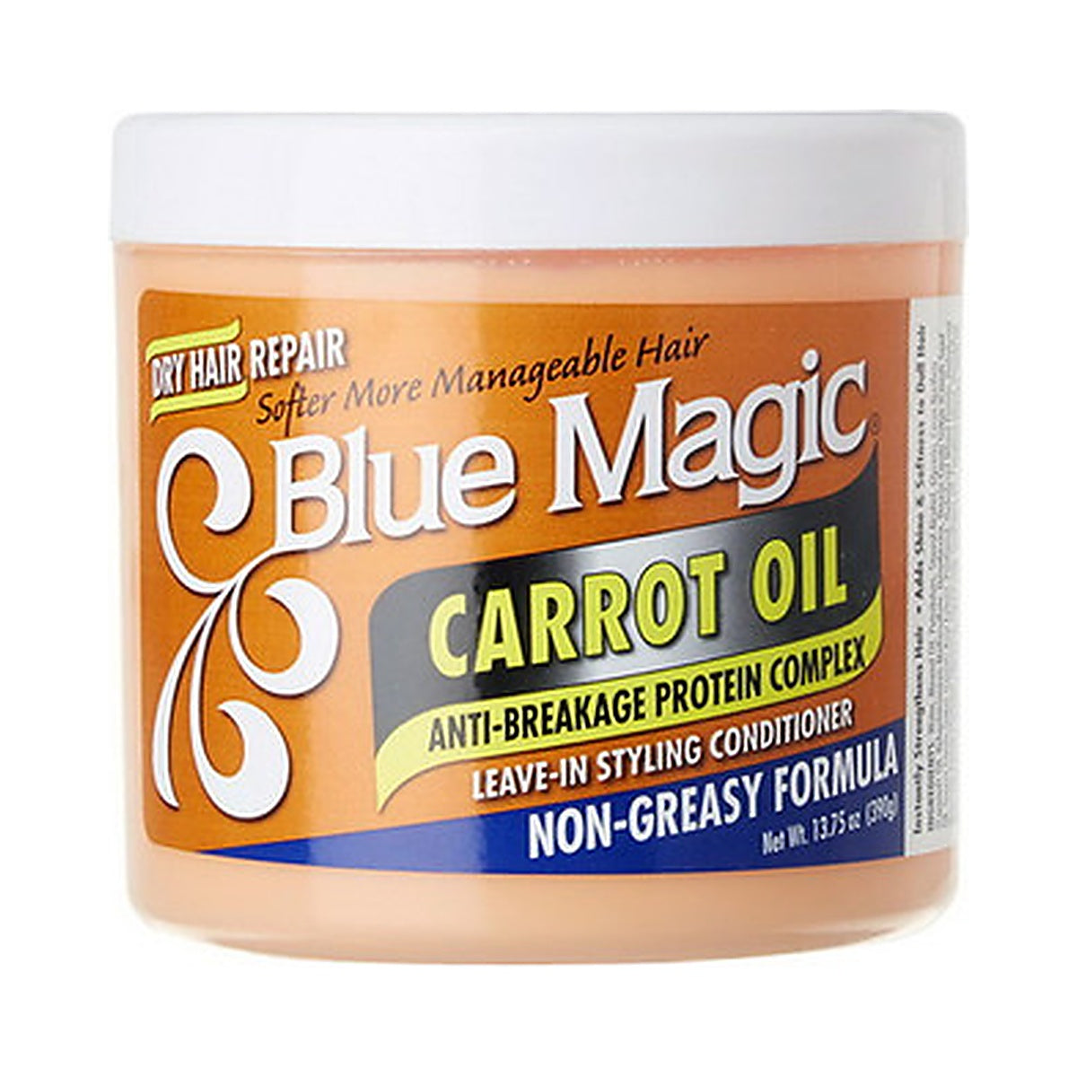 Blue Magic Carrot Oil Leave-In Conditioner 13.75 Oz (Pack of 12)