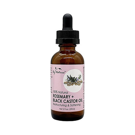 By Nature's Black Castor Oil Rosemary 2 Oz (Pack of 12)