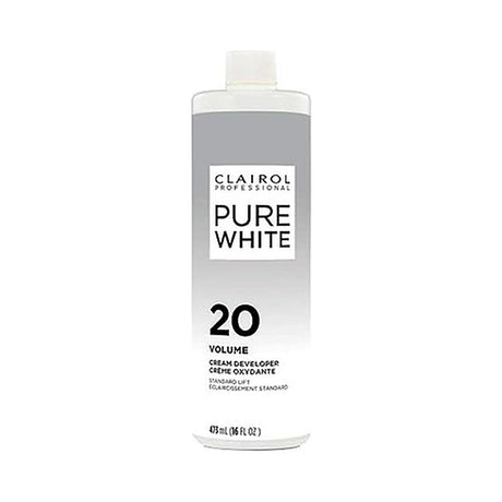 Clairol Pure White 20 Volume Creme Developer 16 Oz (Pack of 12)
