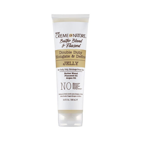 Creme of Nature Butter Blend & Flaxseed Styling Jelly 8.45 Oz (Pack of 12)