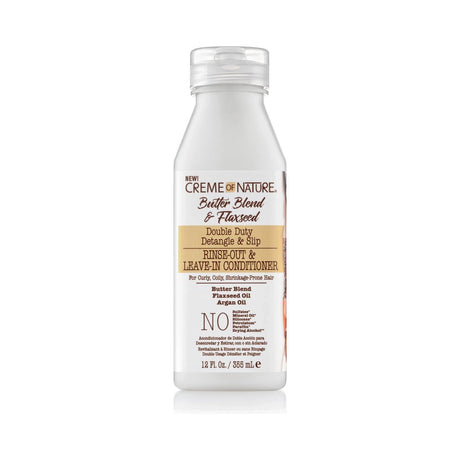 Creme of Nature Butter Blend & Flaxseed Leave-In Conditioner 12 Oz (Pack of 12) - view 2