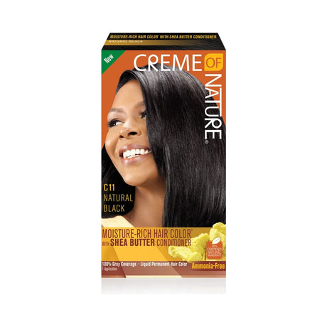 Creme of Nature Moisture Rich Permanent Hair Color C11 Natural Black (Pack of 12 - view 2