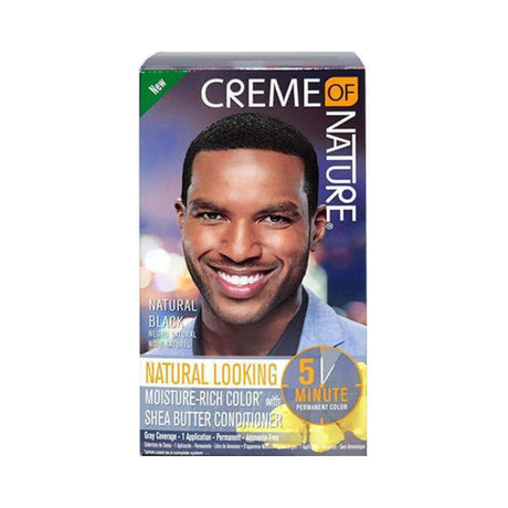 Creme of Nature Moisture Rich Liquid Hair Color #1 Natural Black (Pack of 12)