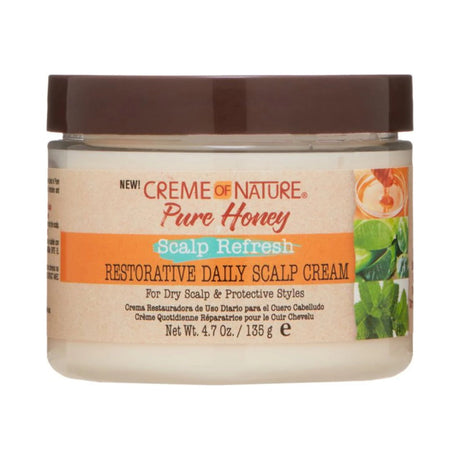 Creme of Nature Pure Honey Scalp Cream 4.7 Oz (Pack of 12)