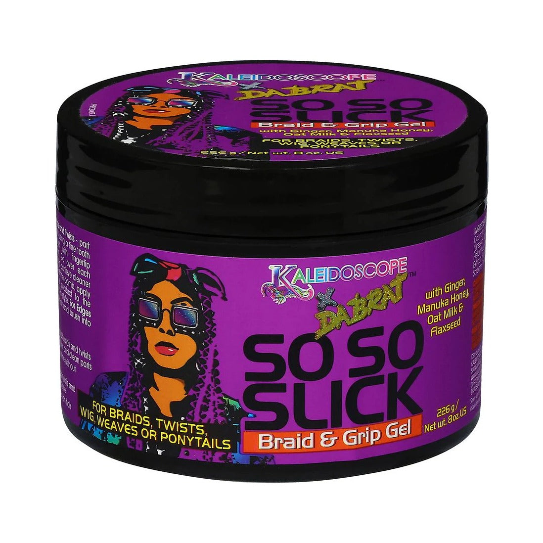 Kaleidoscope x Da Brat So Slick Braid Grip Gel 8 Oz (Pack of 6)