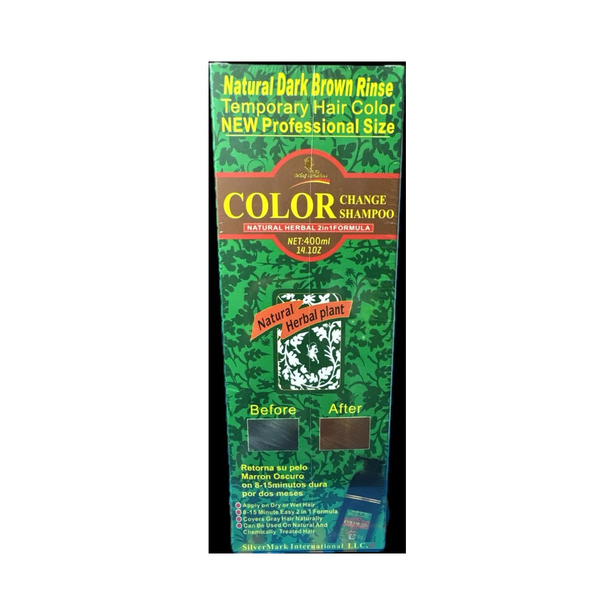 Deity America Dark Brown Color Change Shampoo 14.1 Oz (Pack of 24)