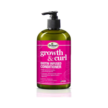 Difeel Growth & Curl Biotin Conditioner 12 Oz (Pack of 12)