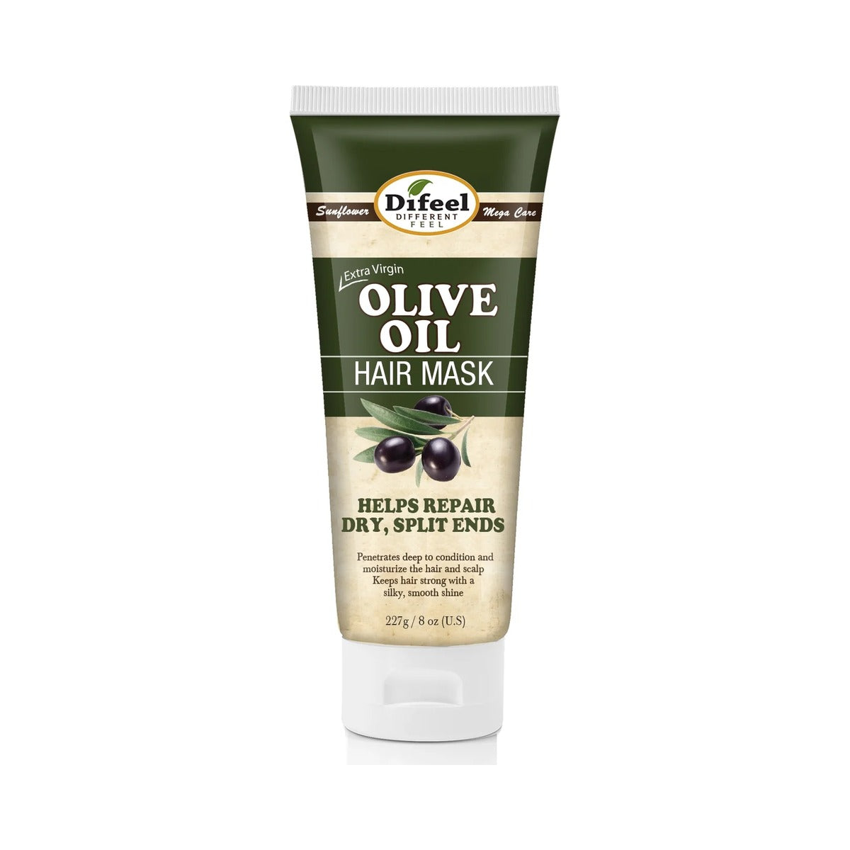 Difeel Extra Virgin Olive Oil Hair Mask 8 Oz (Pack of 24)