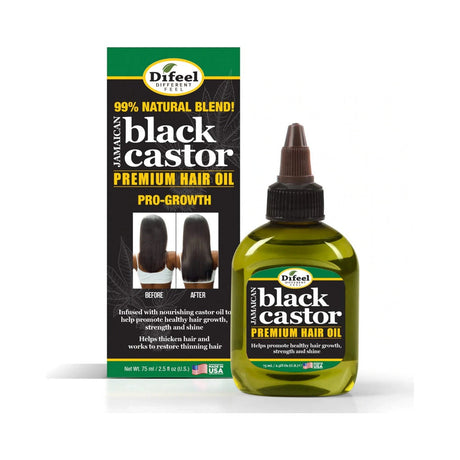 Difeel Jamaican Black Castor Premium Hair Oil 2.5 Oz (Pack of 24)