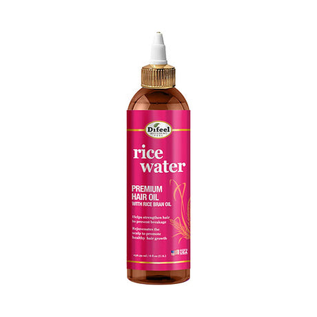 Difeel Hair Oil Rice Water 8 Oz (Pack of 12)