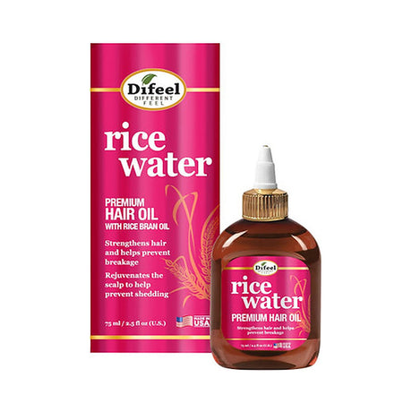 Difeel Hair Oil Rice Water 2.5 Oz (Pack of 24)