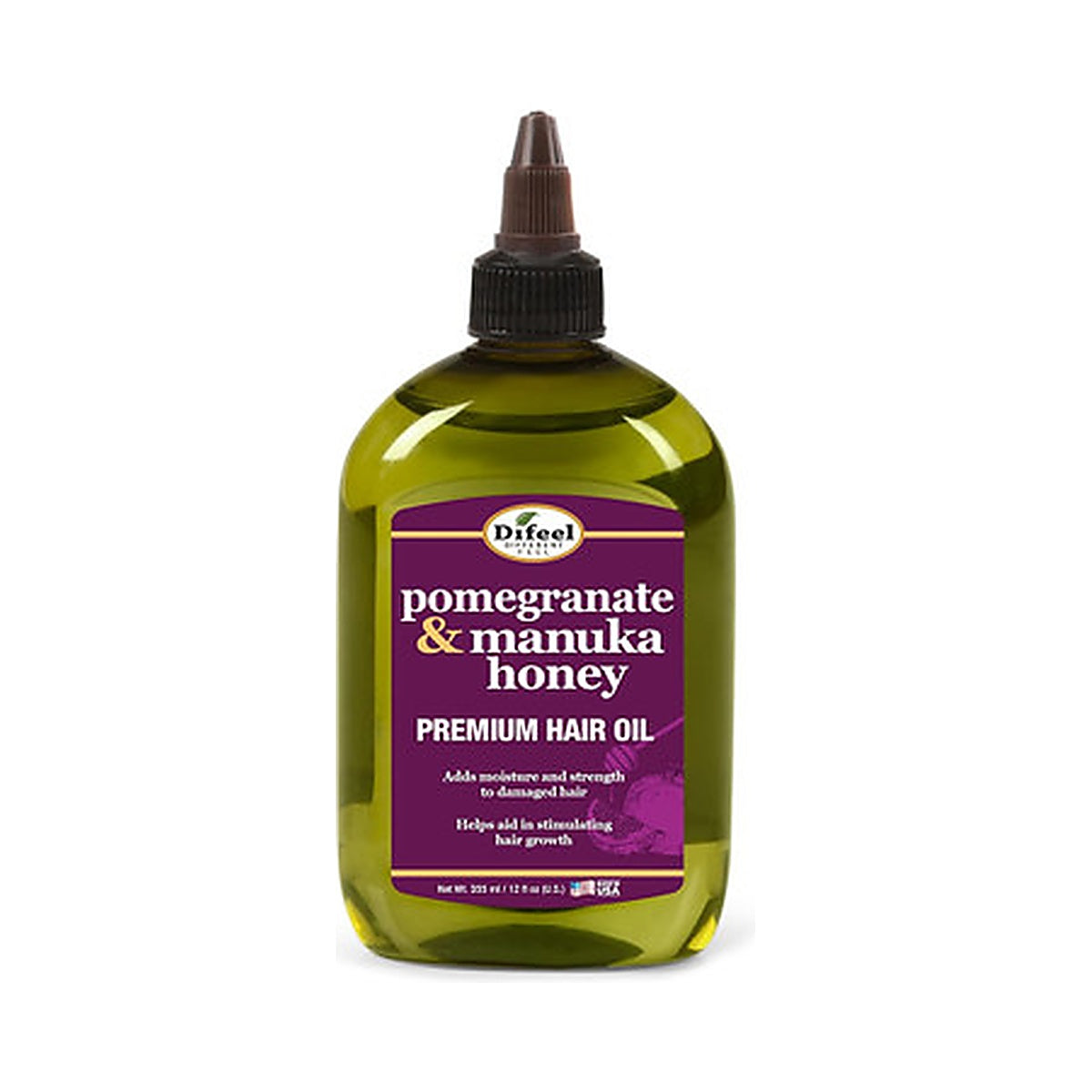 Difeel Pomegranate Hair Oil 12 Oz (Pack of 12)