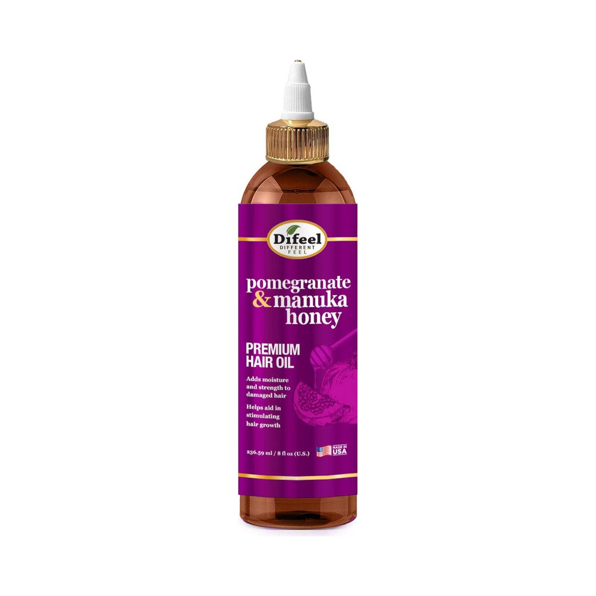 Difeel Pomegranate Manuka Honey Hair Oil 7.1 Oz (Pack of 12)