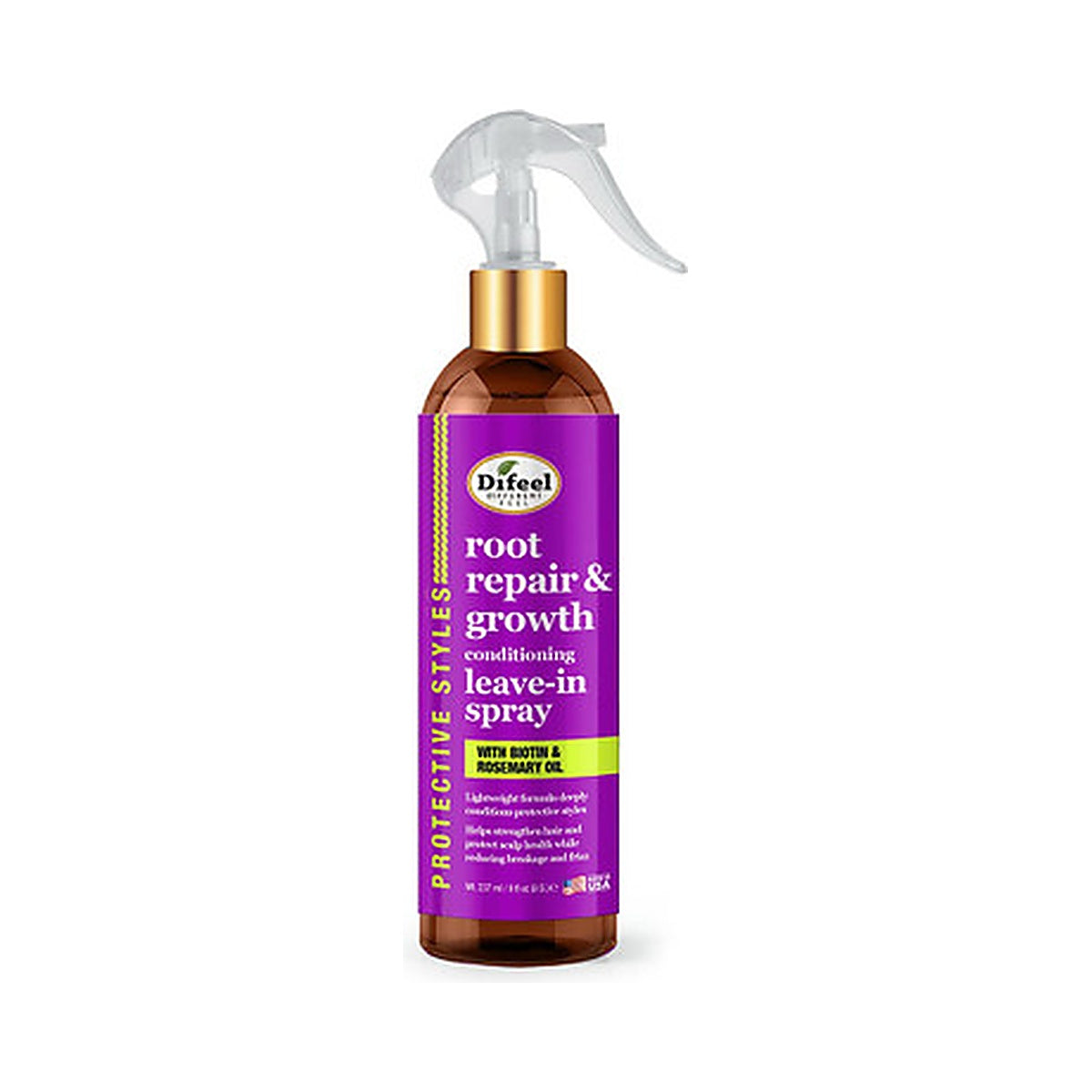Difeel Rosemary & Biotin Leave-In Spray 8 Oz (Pack of 12)