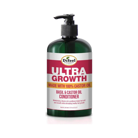 Difeel Ultra Growth Basil & Castor Oil Conditioner 12 Oz (Pack of 12)