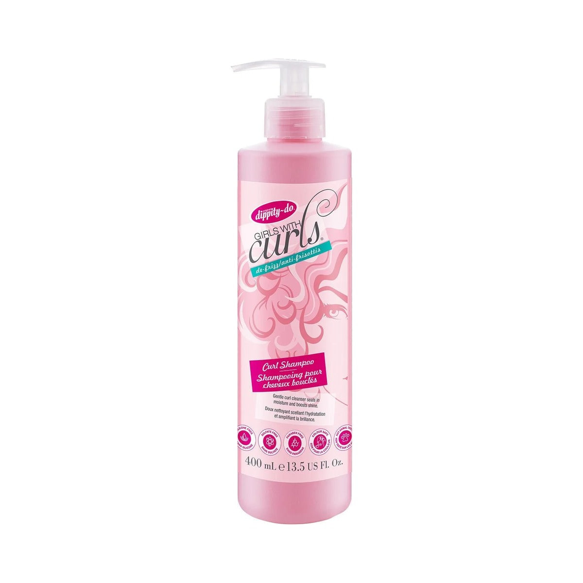 Dippity-Do Girls with Curls Anti Frizz Shampoo 13.5 Oz (Pack of 6)