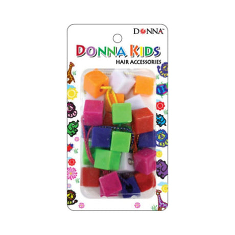 Donna Kids Ponytail Cubes Assorted (Pack of 24)