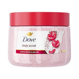 Dove Body Scrub Crushed Cherries & Chia 15 Oz (Pack of 12)