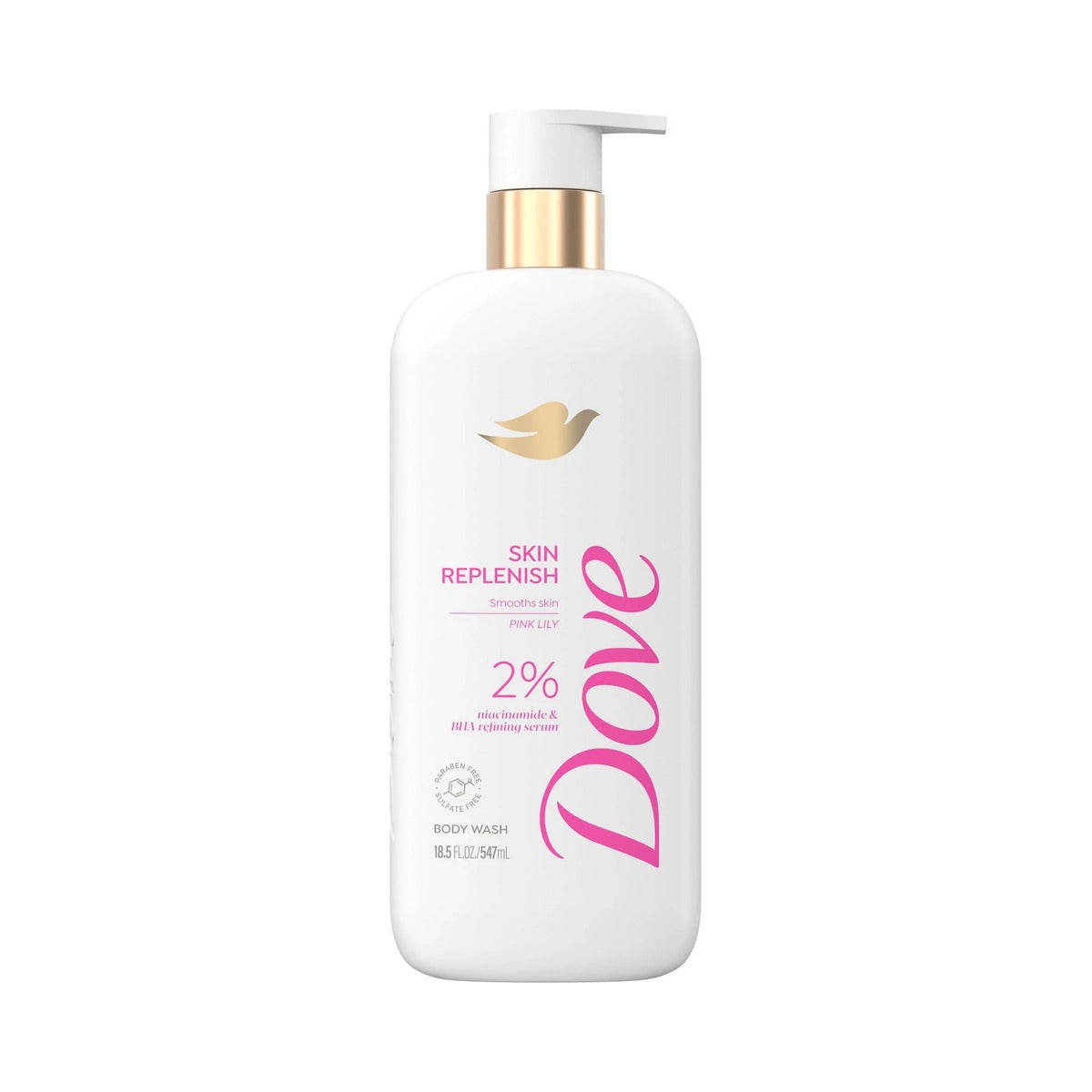 Dove Body Wash Skin Replenish 18.5 Oz (Pack of 4)