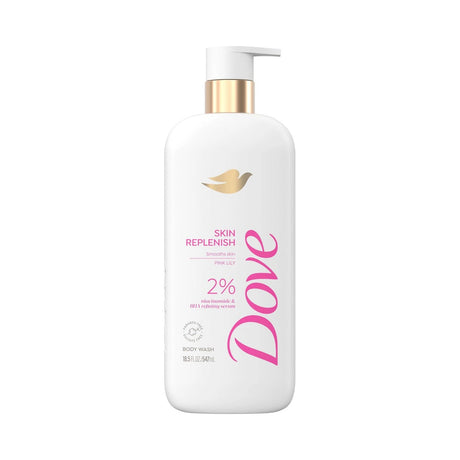 Dove Body Wash Skin Replenish 18.5 Oz (Pack of 4)