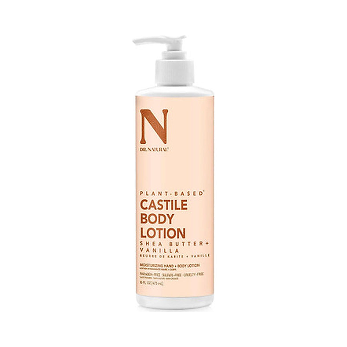 Dr. Natural Castile Body Lotion Shea Butter + Vanilla (Pack of 6)