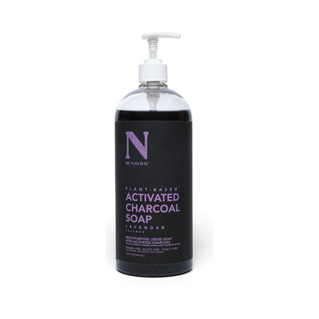 Dr. Natural Activated Charcoal Liquid Soap 32 Oz (Pack of 6)