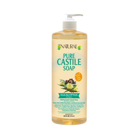 Dr. Natural Pure Castile Liquid Soap Eucalyptus 32 Oz (Pack of 6)