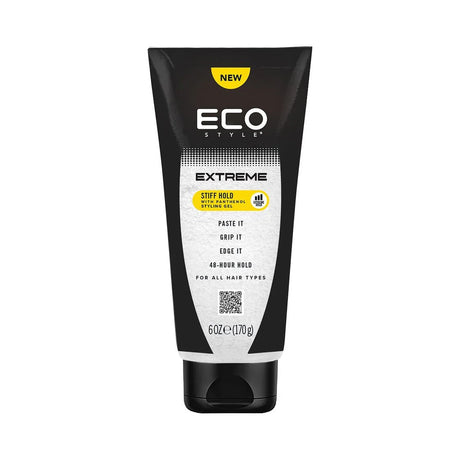 Eco Style Extreme Stiff Hold Styling Gel 6 Oz (Pack of 6)
