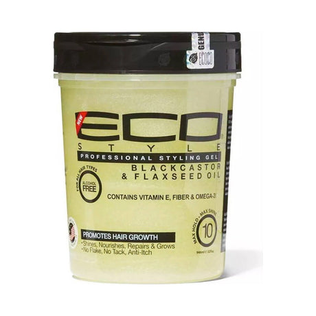 Estyle Black Castor & Flaxseed Oil Gel 32 Oz (Pack of 6) - view 2