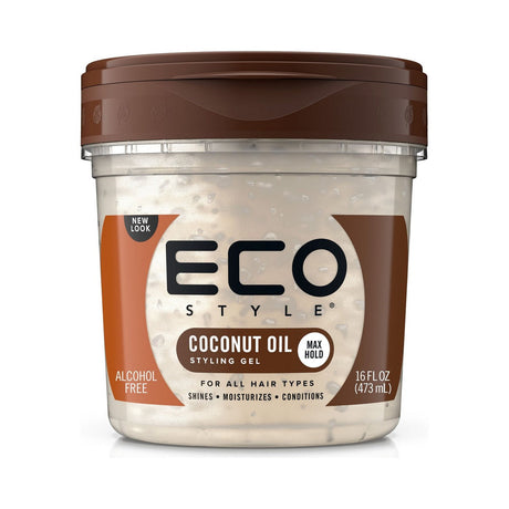Estyle Coconut Oil Hair Styling Gel 16 Oz (Pack of 6)