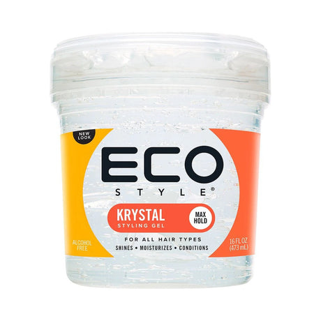 Eco Style Krystal Professional Styling Gel 16 Oz (Pack of 6)
