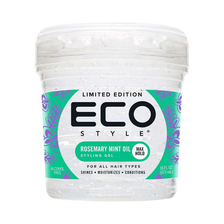 Eco Style Rosemary Mint Styling Gel 16 Oz (Pack of 6)