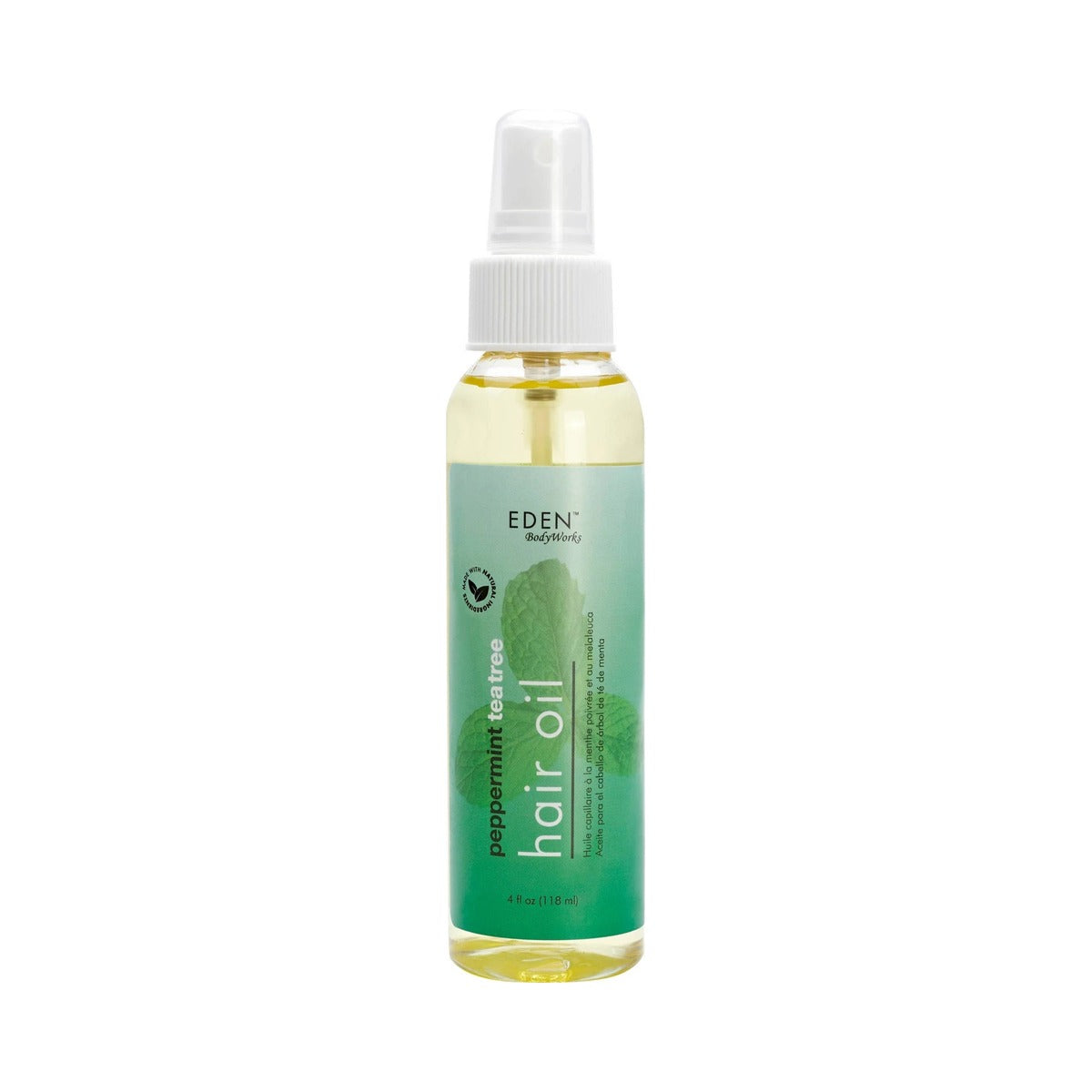 Eden BodyWorks Peppermint Tea Tree Hair Oil 4 Oz (Pack of 12)