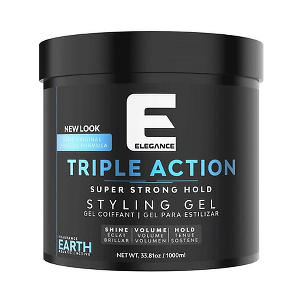 Elegance Triple Action Gel Strong Hold 33.8 Oz (Pack of 12)