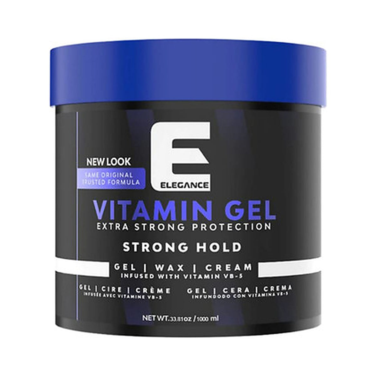 Elegance Extra Strong Protection Medium Hold Hair Gel 33.8 Oz (Pack of 12)