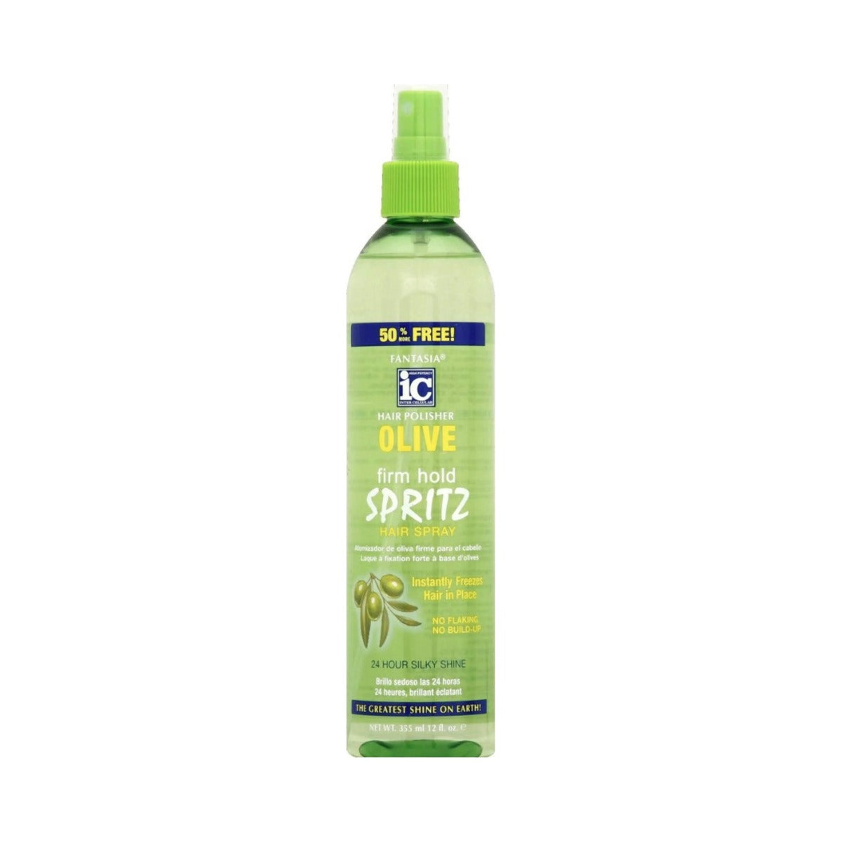 The Fantasia Collection Hair Polisher Olive Spritz 2.0 Oz (Pack of 48)