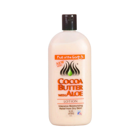 Fruit of the Earth Cocoa Butter with Aloe Lotion 16 Oz (Pack of 6)