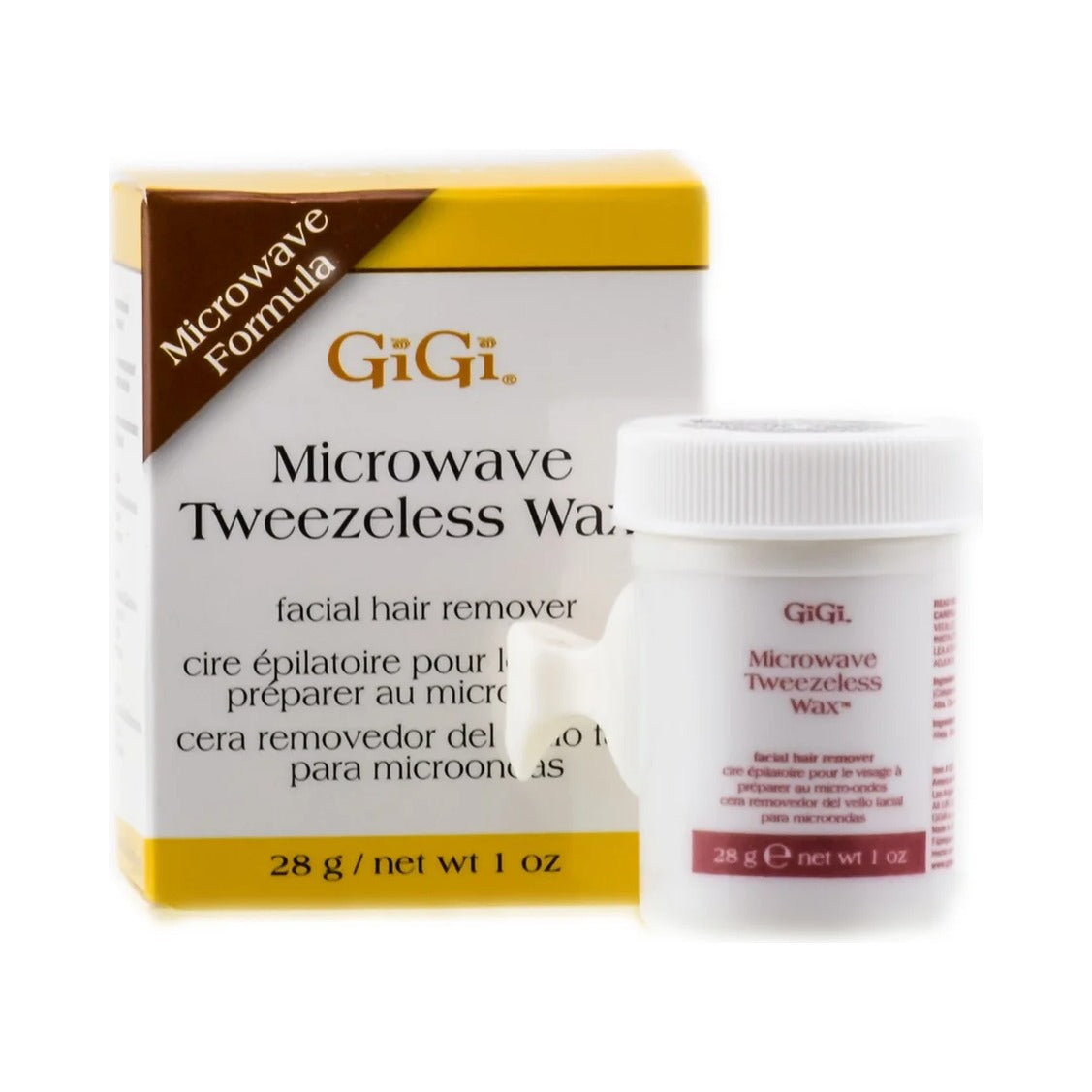 GiGi Microwave Tweezeless Wax Facial Hair Remover 1 Oz (Pack of 24) - view 2