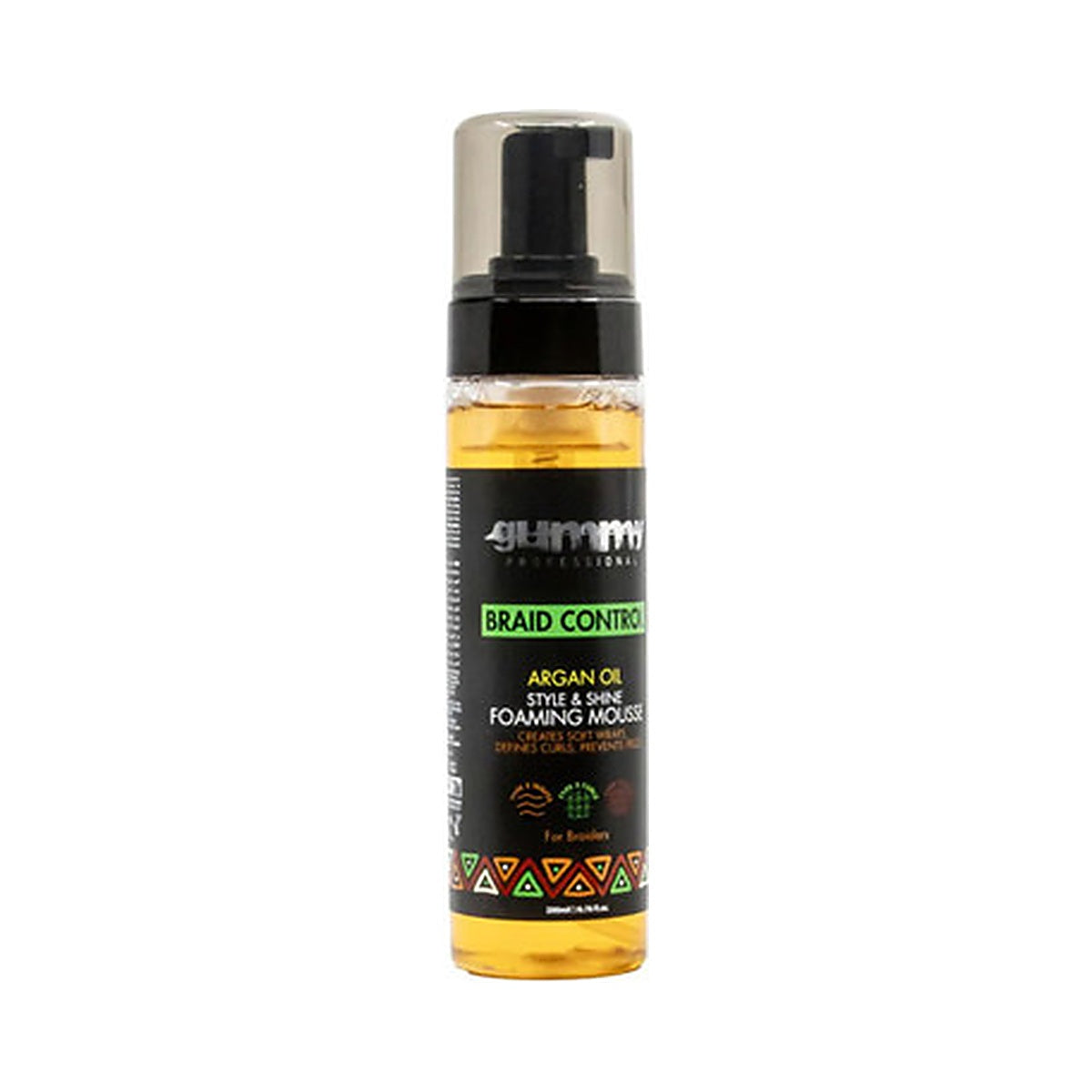 Gummy Braid Foaming Argan Hair Cleanser 6.76 Oz (Pack of 12)