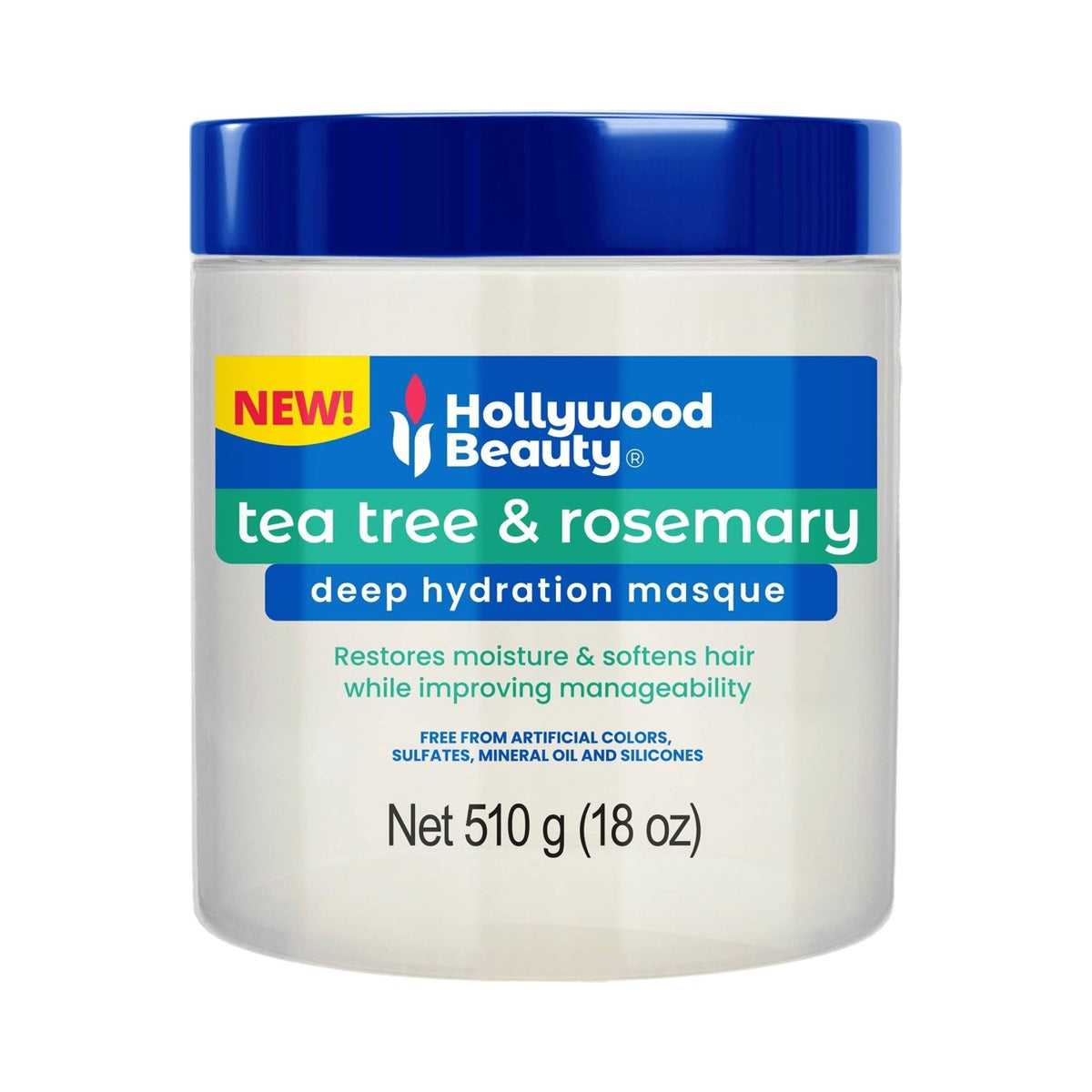 Hollywood Beauty Tea Tree & Rosemary Deep Masque 18 Oz (Pack of 6)