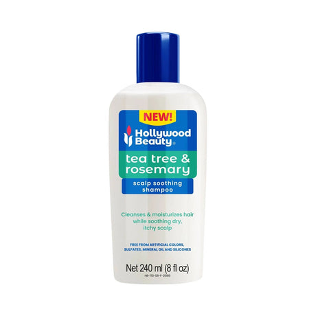 Hollywood Beauty Tea Tree & Rosemary Scalp Soothing Shampoo 8 Oz (Pack of 12)