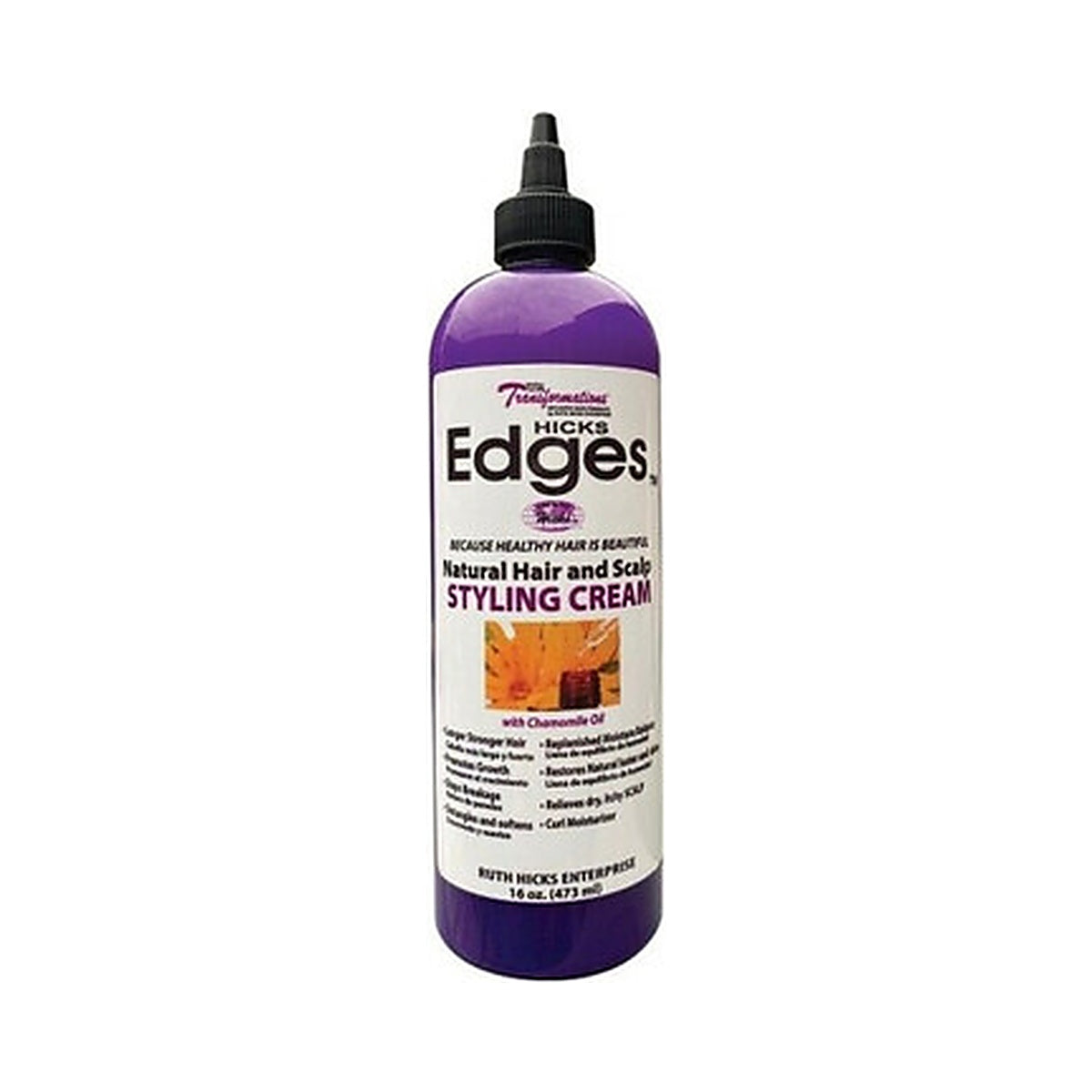 Hicks Total Transformations Natural Hair and Scalp Styling Cream 16 Oz (Pack of