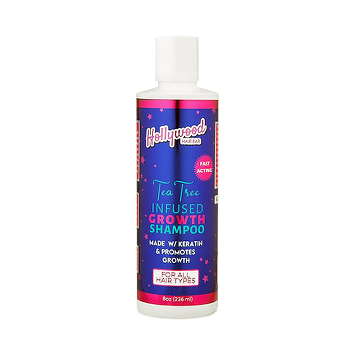 Hollywood Hair Bar Growth Shampoo 8 Oz (Pack of 6)