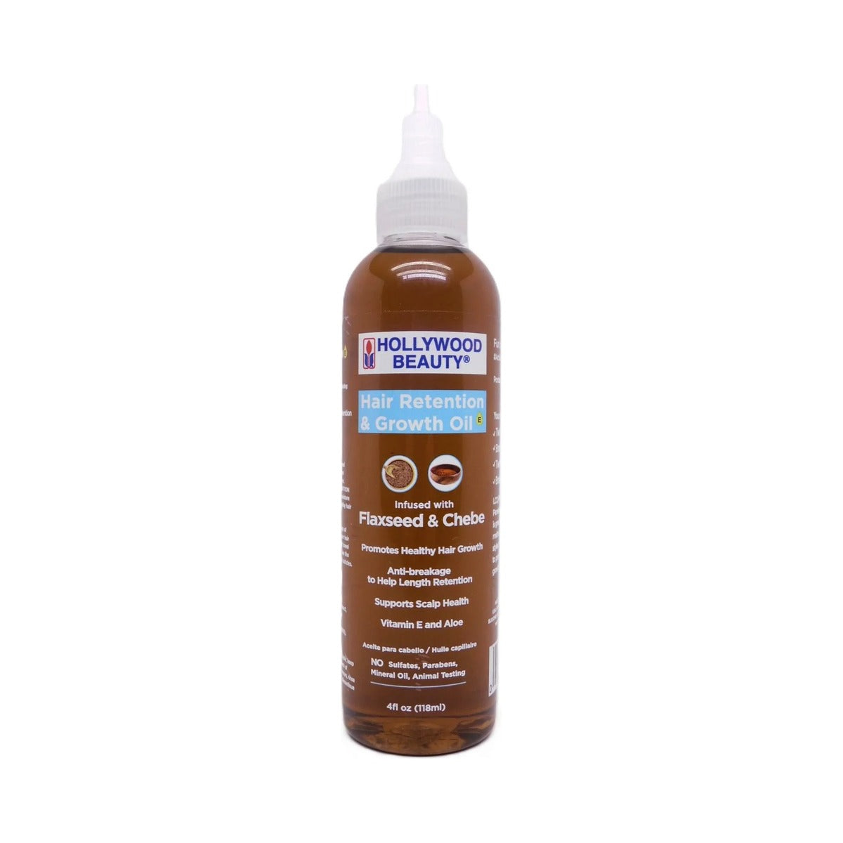 Hollywood Beauty Hair Retention & Growth Oil 4 fl oz (Pack of 12)