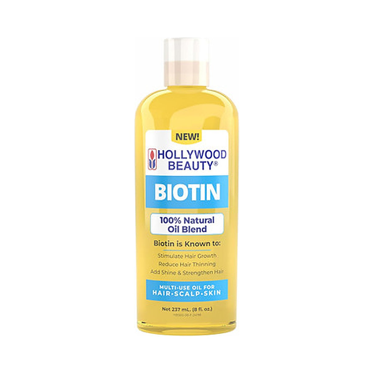 Hollywood Oil Biotin Hair Oil 8 Oz (Pack of 12)