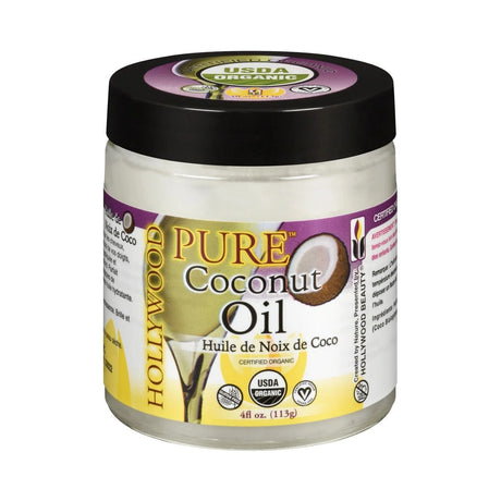 Hollywood Beauty Pure Coconut Oil 4 Fl. Oz. (Pack of 6)